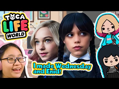 Toca Life World - I Made Wednesday and Enid in Toca Life World!!!