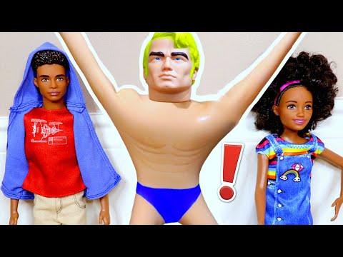GIANT ARMSTRONG vs Barbie Shiloh and Shasha - Funny Barbie Dolls - Onyx Junior