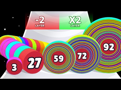 CIRCLE UP 3D - ASMR Gameplay (Level Up Layer Runner)