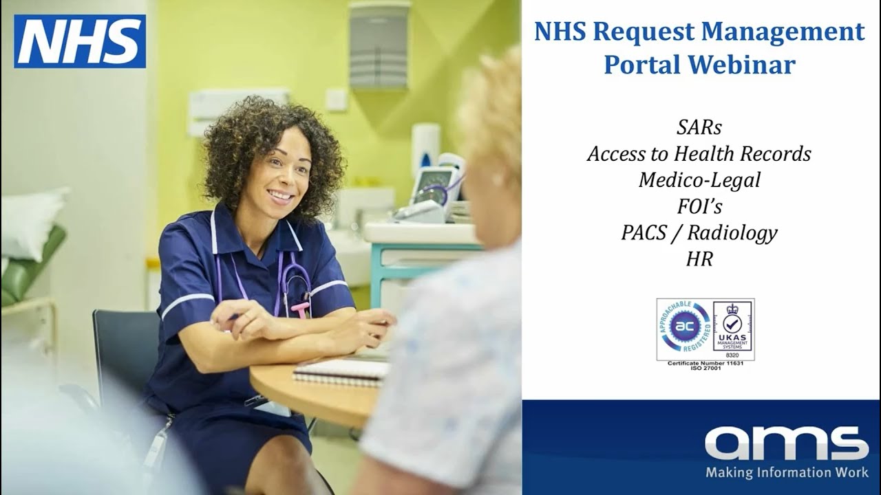 NHS Request Management Portal for SARs, FOI's & Access to Health Webinar