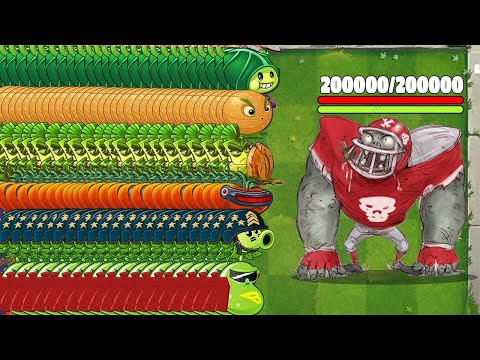 Pvz2 Challenge - Every Plant LEVEL 1 vs Football Allstar Zombie Level 5 - Who Will Win?