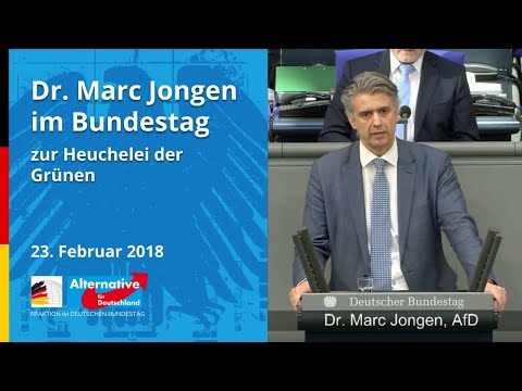 Dr. Marc Jongen, MdB AfD zur Heuchelei der Grünen