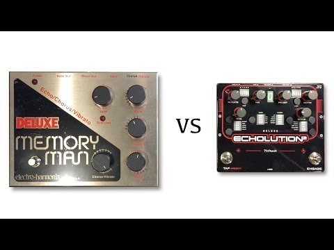 EHX Deluxe Memory Man vs Pigtronix Echolution 2 Deluxe