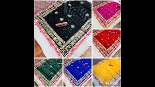 Jaipuri chunari saree ! Silk Bandhej saree ! Traditional aari gota work !