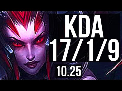 ELISE vs NIDALEE (JUNGLE) | 17/1/9, 1500+ games, Legendary, 1.2M mastery | KR Master | v10.25