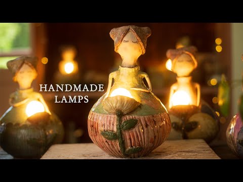 How I hand build with clay at my home studio | The entire pottery process