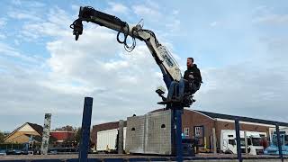 平板半挂车 Vogelzang 1825 Knowledge R14 Roller Crane - 4 Axles SAF - 2 Steering Axles | 图像 4 - Autoline