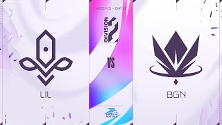 LFL Division2 Spring Split 2023 - W5D2 - LIL vs BGN