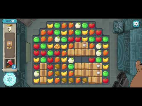 We Bare Bears Match3 Repairs Level 725 - No Boosters