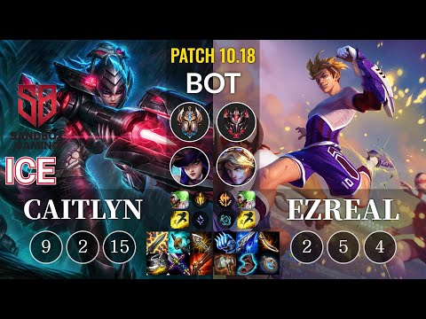 SB Ice Caitlyn vs Ezreal Bot - KR Patch 10.18