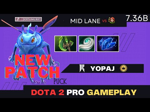 🔥 Yopaj - Puck Mid EPIC GAME vs Windranger | Dota 2 Pro Gameplay - Full Game [Patch - 7.36b]