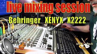 Video thumbnail for Behringer XENYX X2222 usb - mixing session by zeb bach