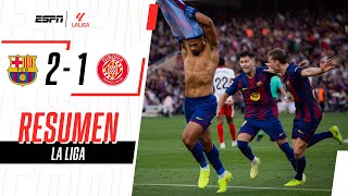 ARAÚJO LE DIO UN TRIUNFAZO AL CULÉ EN LA ÚLTIMA PARA SER LÍDER | Barcelona 2-1 Girona | RESUMEN