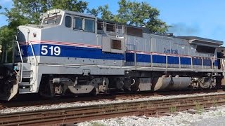 preview picture of video 'Amtrak P32BWH Trailing Through Brunswick, MD'