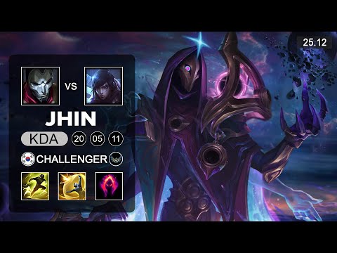 Jhin vs Aphelios ADC - KR Challenger - Patch 25.12 Season 15