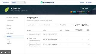 Dashboard | Khan Academy