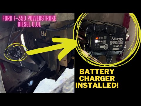 How I installed a battery charger on my truck - Ford F-350 Powerstroke Diesel