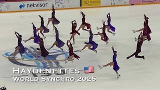Haydenettes 🇺🇸 FS - World Synchro 2025 🥉 Synchronized skating