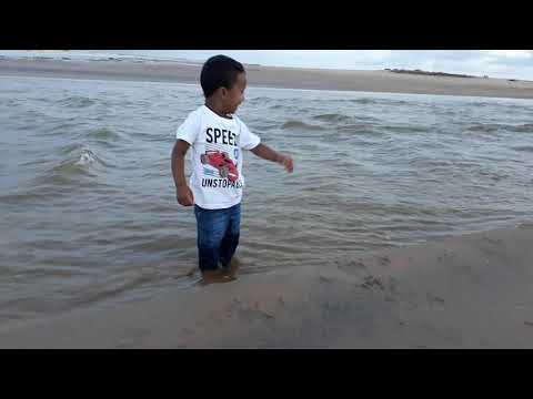 Shreeman Adithya enjoying beach