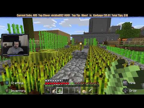 Minecraft "Chill Stream" March 16, 2019 pt1 - Pig Farm, INVADER!, & Fishing