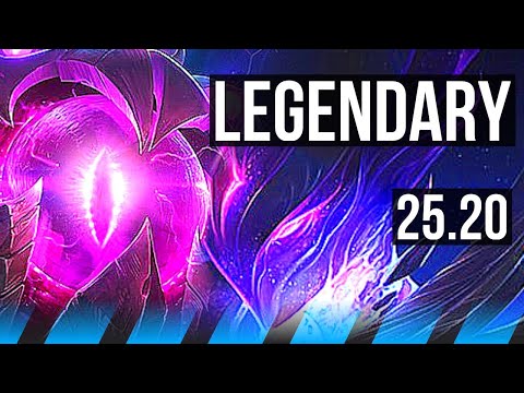 VEL'KOZ vs ORIANNA (MID) | Legendary | KR Master | 25.20