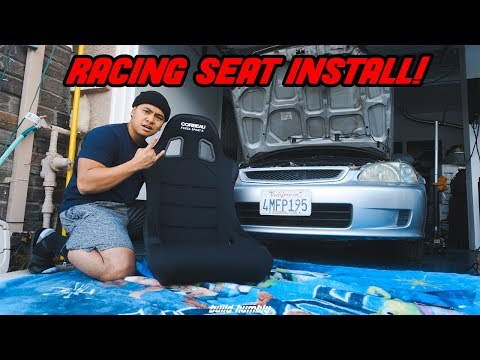 Most AFFORDABLE and FIA Approved Racing Seat INSTALL! | Corbeau Forza Sport