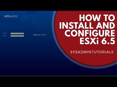 vSphere 6.5 - How to install and configure VMware ESXi 6.5