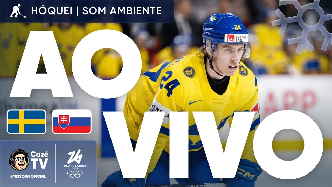 HÓQUEI MASCULINO | OLIMPÍADAS DE INVERNO 2026 | SUÉCIA X ESLOVÁQUIA
