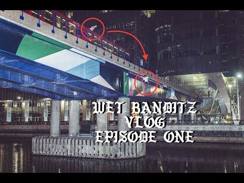 BANDITZ VLOG - EP.1 JUMPING OFF A MOVING TRAIN IN CANARY WHARF