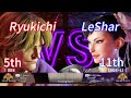 SF6💥Ryukichi (KEN)5th vs LeShar (CHUN-LI)11th💥Street Fighter 6 Ranked Matches