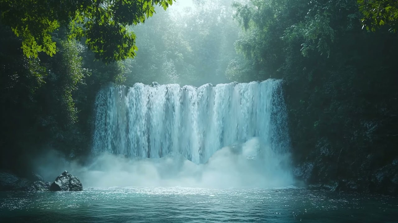 Background Sounds For Studying And Working | Gentle Piano Music With Water Sounds For Relaxing