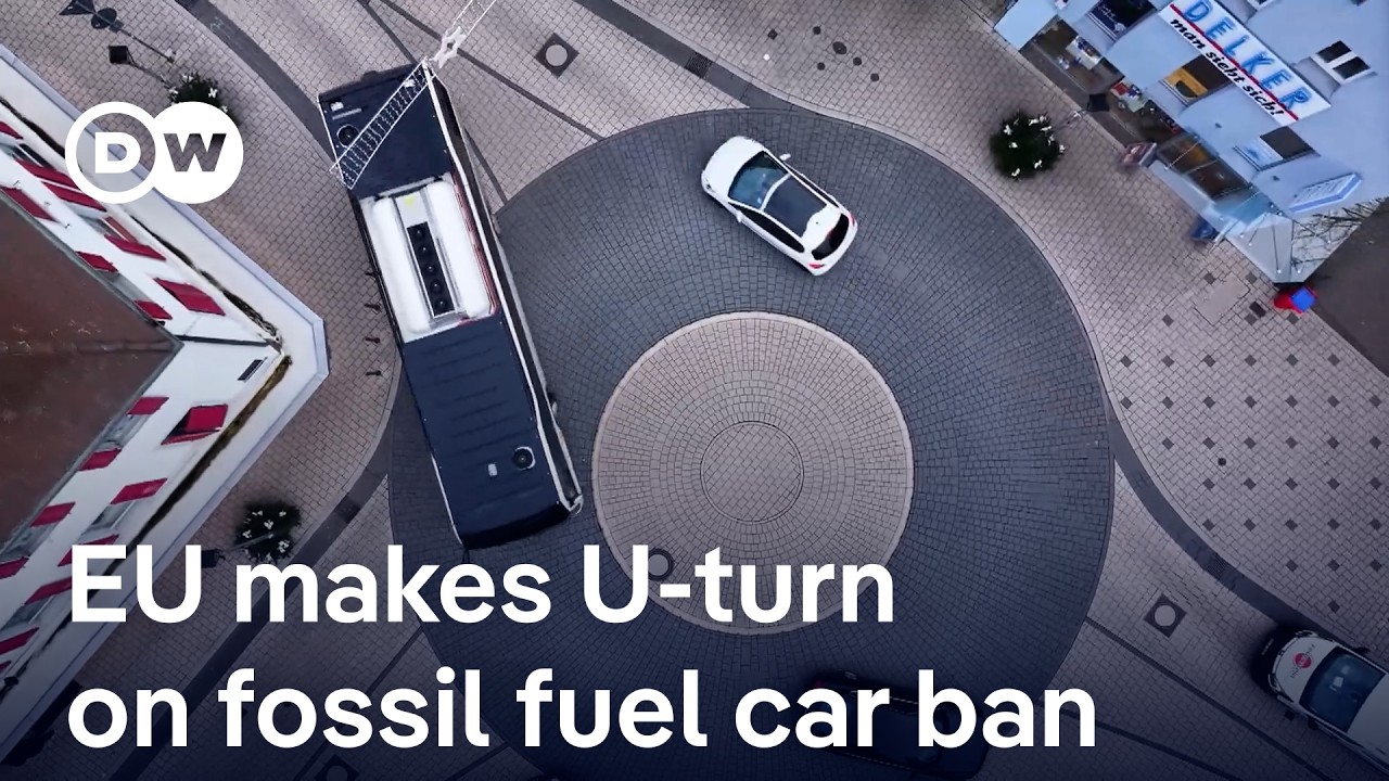 European Commission proposes reversing ban on combustion engine vehicles from 2035 | DW News