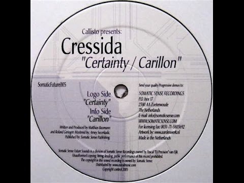 Callisto Pres. Cressida ‎– Certainty (Original Mix)
