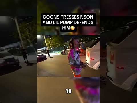 Lil pump backs neon then gets JUMPED (part 1) #shorts #neon #lilpump