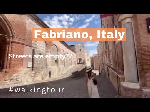 Fabriano, Italy l Walking Tour in 4K