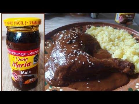 💥 Mole Doña MARIA fácil, Rico,  dulce y picosito 🌶️🍗