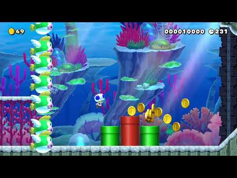 The coral paradise by Gögi - Super Mario Maker 2 - No Commentary 1ca 1cb 022020