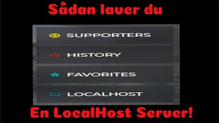 Hvordan man laver en Local Host server!