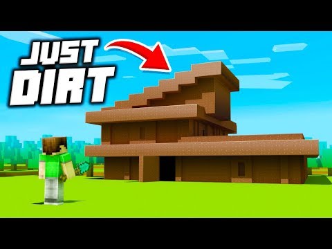 6 Creative Ways to Make Dirt Block Houses in Minecraft!