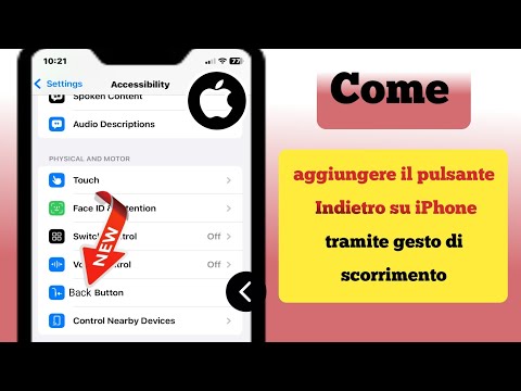 iPhone | Come aggiungere il pulsante Indietro su iPhone tramite (gesto di scorrimento)