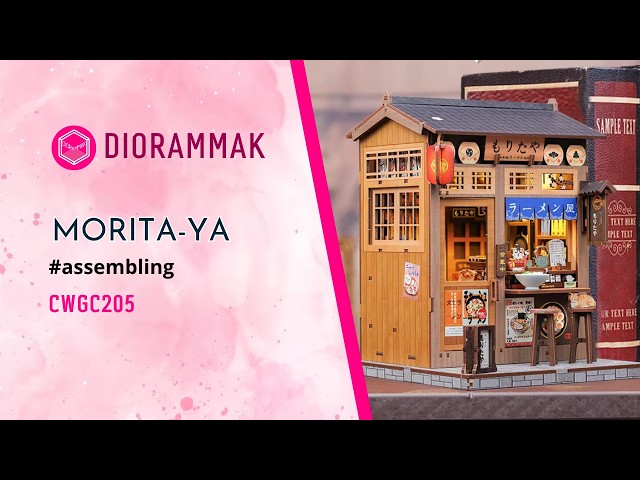 Vídeo relacionado con CUTEBEE Book Nook Kit - DIY Miniature House para Tienda de Ramen Japonés, Madera Miniaturas para Casa de Muñecas, Decoración del Hogar, Regalos Creativos para Adultos y Jóvenes (Morita-Ya)