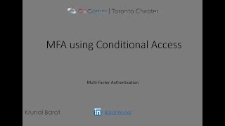 MFA for Role Admins using Conditional Access