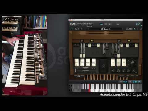 B-5 Organ V2 vs Real Organ and leslie 122 by Acousticsamples