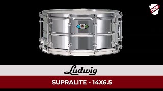 Video thumbnail for Ludwig Supralite Snare Drum 14x6.5 by Drum Center of Portsmouth