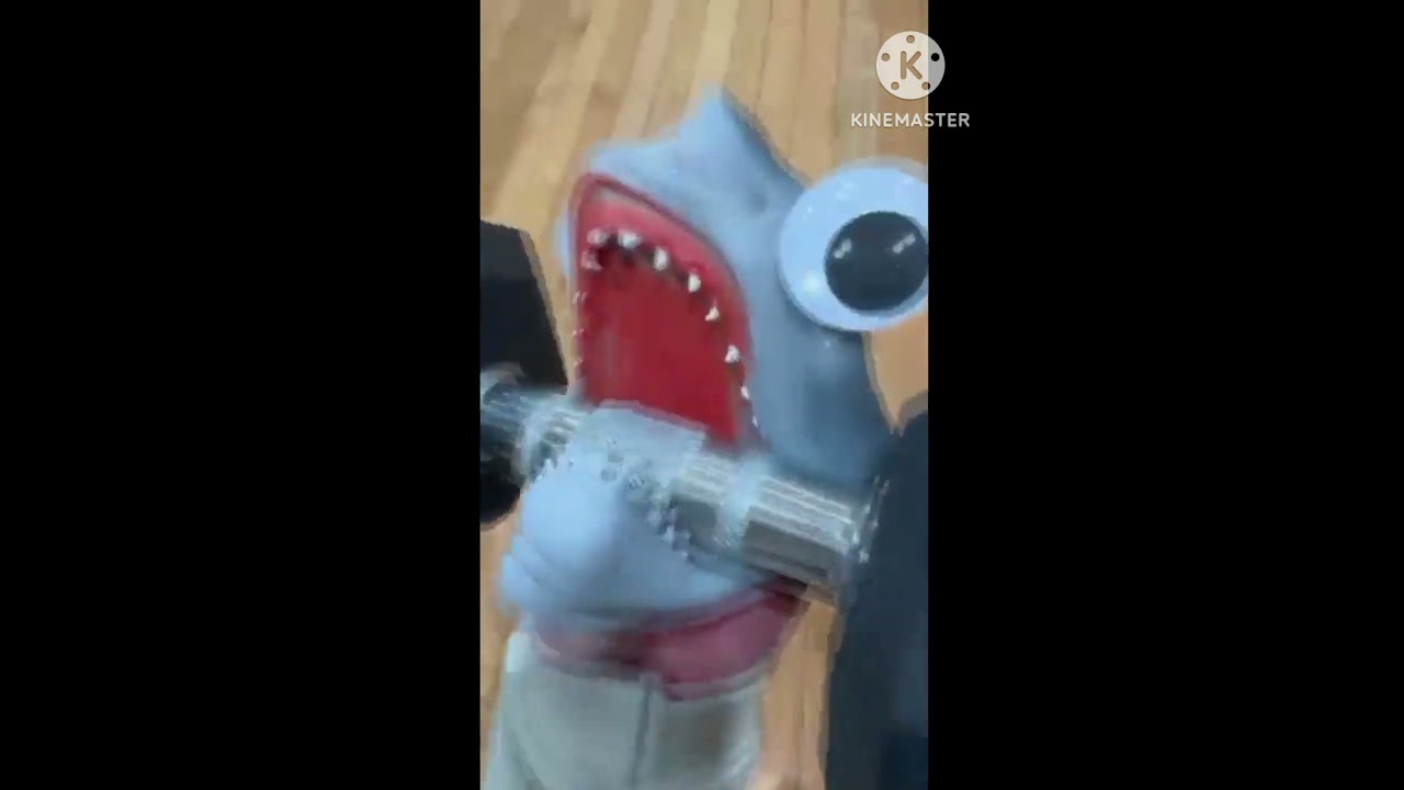 Shark Puppet's Gets Huge Glow Up And Red Bull! #kinemaster #sharkpuppet #shorts