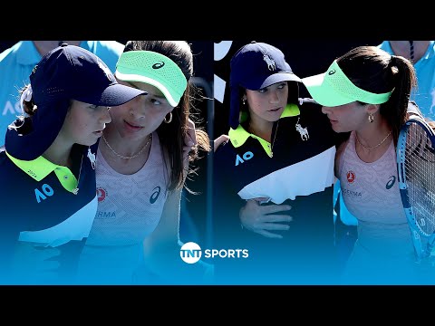 INCREDIBLE sporting gesture as Zeynep Sonmez stops play to help ball kid at Australian Open 👏