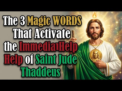 🗝️ The 3 Magic WORDS That Activate Immediate Help from Saint Jude Thaddeus