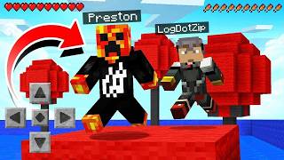 MINECRAFT WIPEOUT 1v1 RACE CHALLENGE w/ PrestonPlayz & Logdotzip