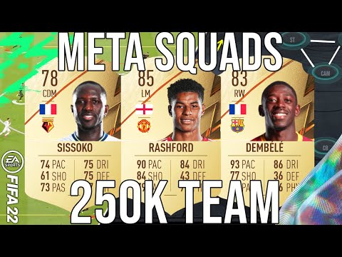 BEST META 250K TEAM SQUAD BUILDER TO GET MORE WINS! - FIFA 22