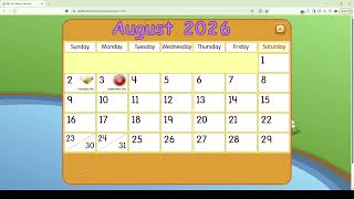 Starfall Daily Calendar - August 17, 2026